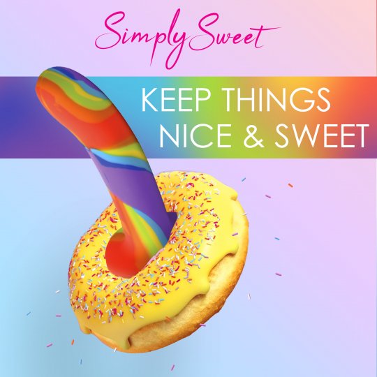 Rainbow Silicone Dildo -6.5 inches